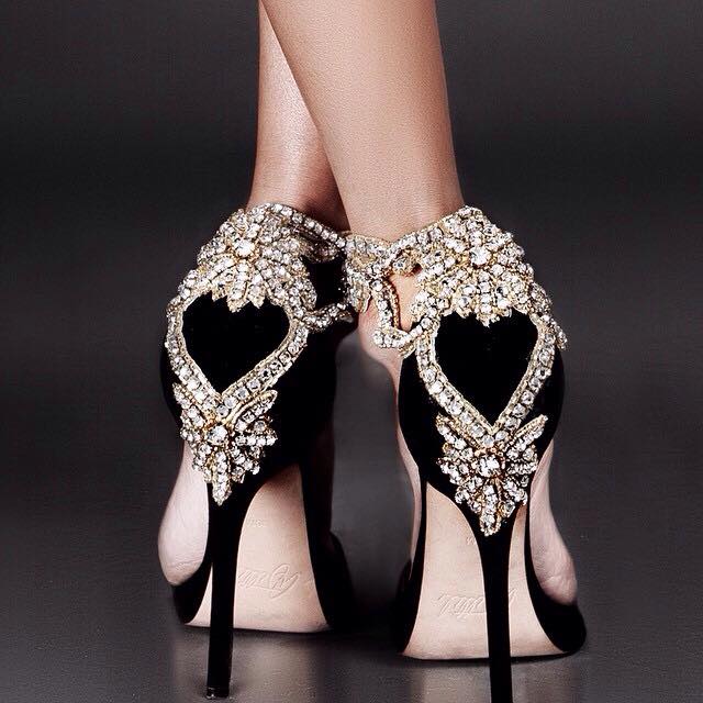glamorous bridal shoes