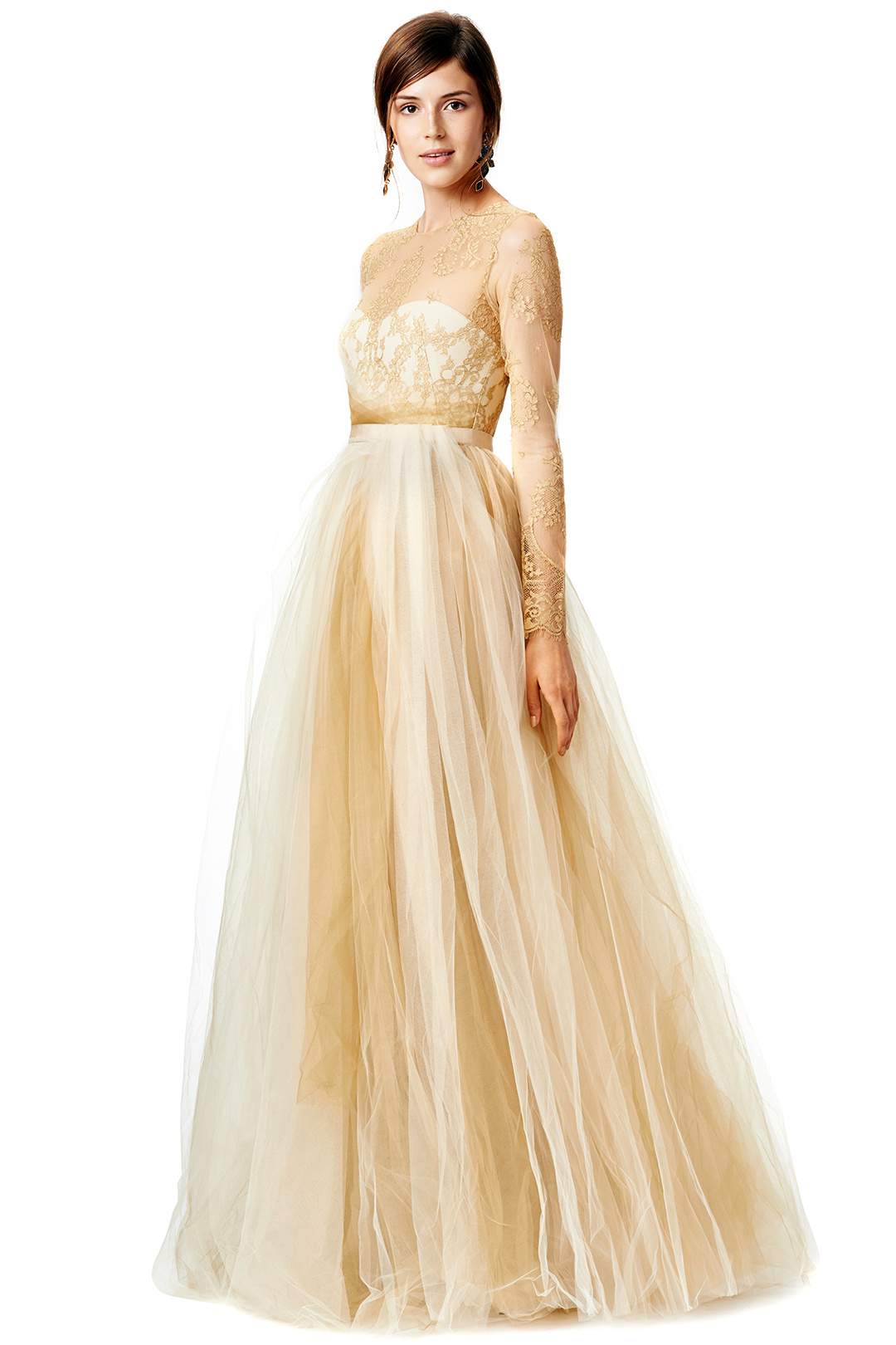 Now Trending - Gold Wedding Dresses - Dipped In Lace