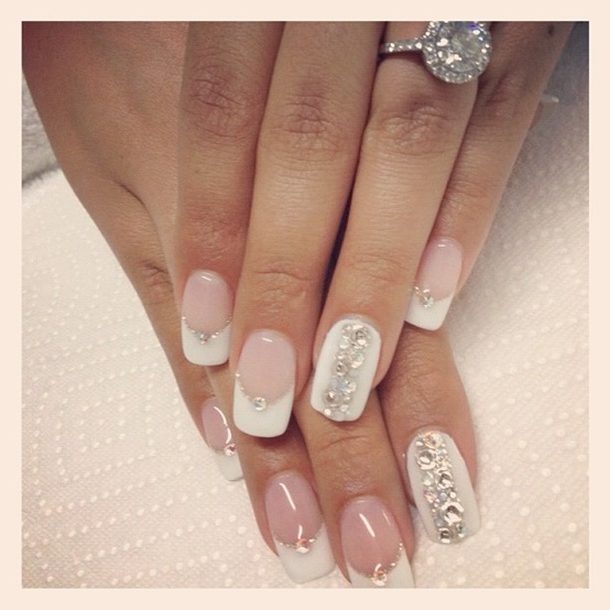Wedding Nail Designs - Nail Art Ideas Made For the Bride 14 - Dipped In ...